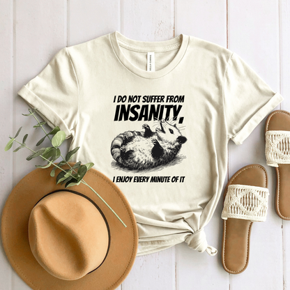 Wholesale Suffer From Insanity Graphic Tee - Heather Dust Tee