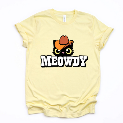 Wholesale Meowdy Graphic Tee - Ash Grey Tee