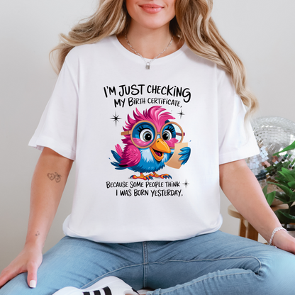 Wholesale Born Yesterday Graphic Tee - White Tee