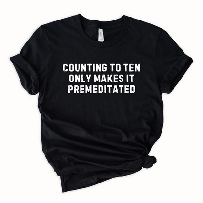 Wholesale Premeditated Graphic Tee - Black Tee