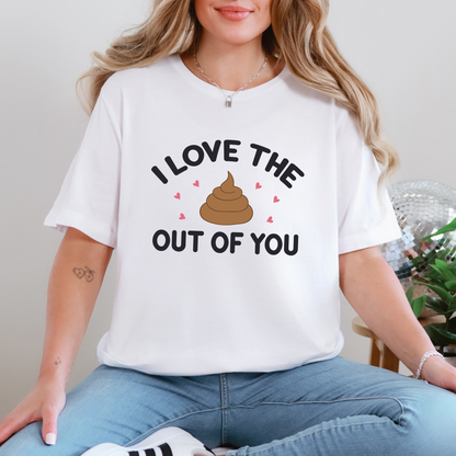 Wholesale Love the Out of You Graphic Tee - White Tee