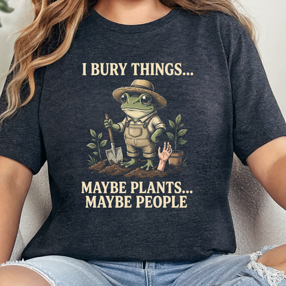 Wholesale I Bury Things Graphic Tee - Dark Grey Heather Tee