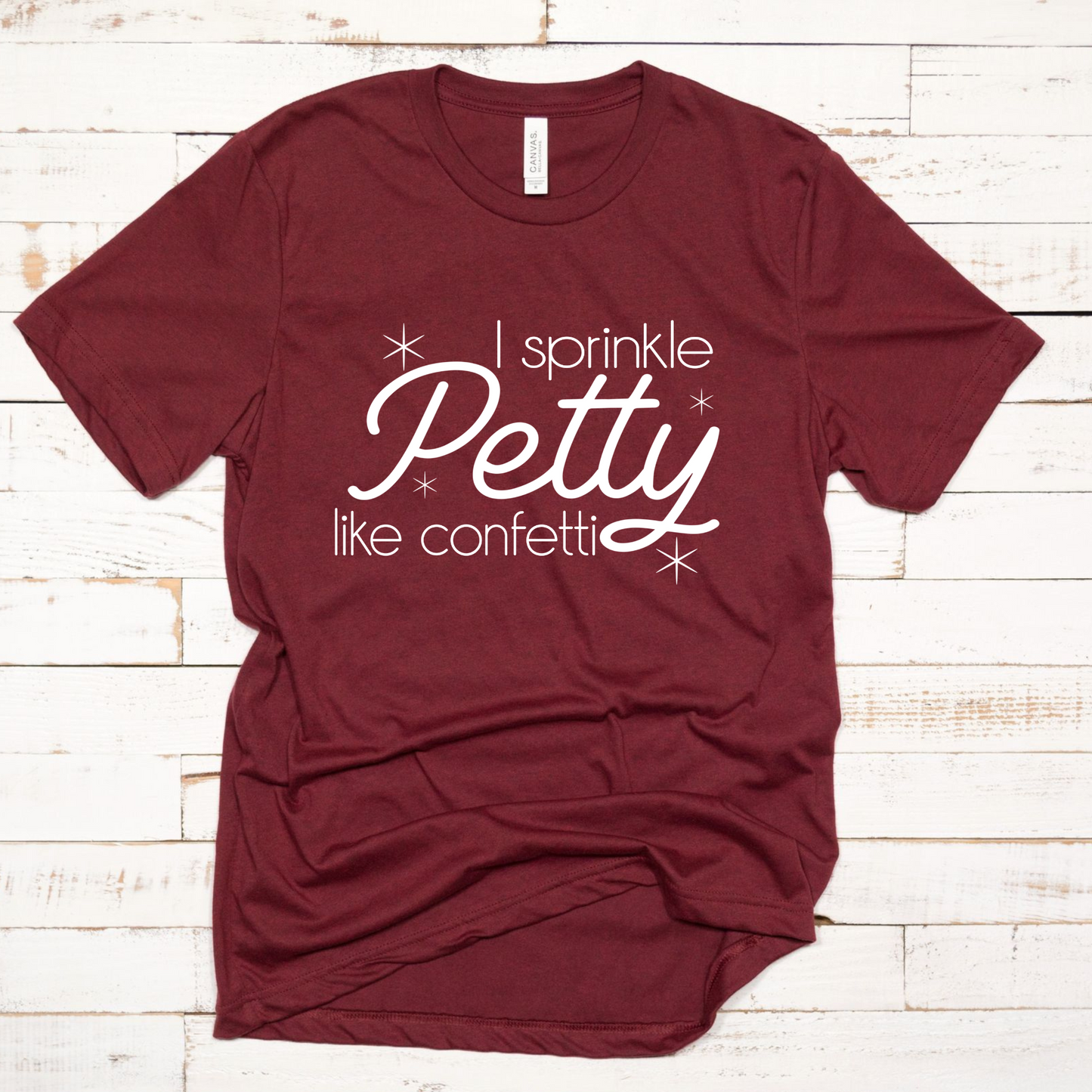 Wholesale Petty Confetti Graphic Tee - Black Tee