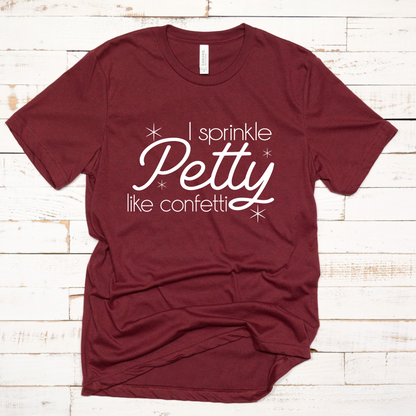 Wholesale Petty Confetti Graphic Tee - Black Tee