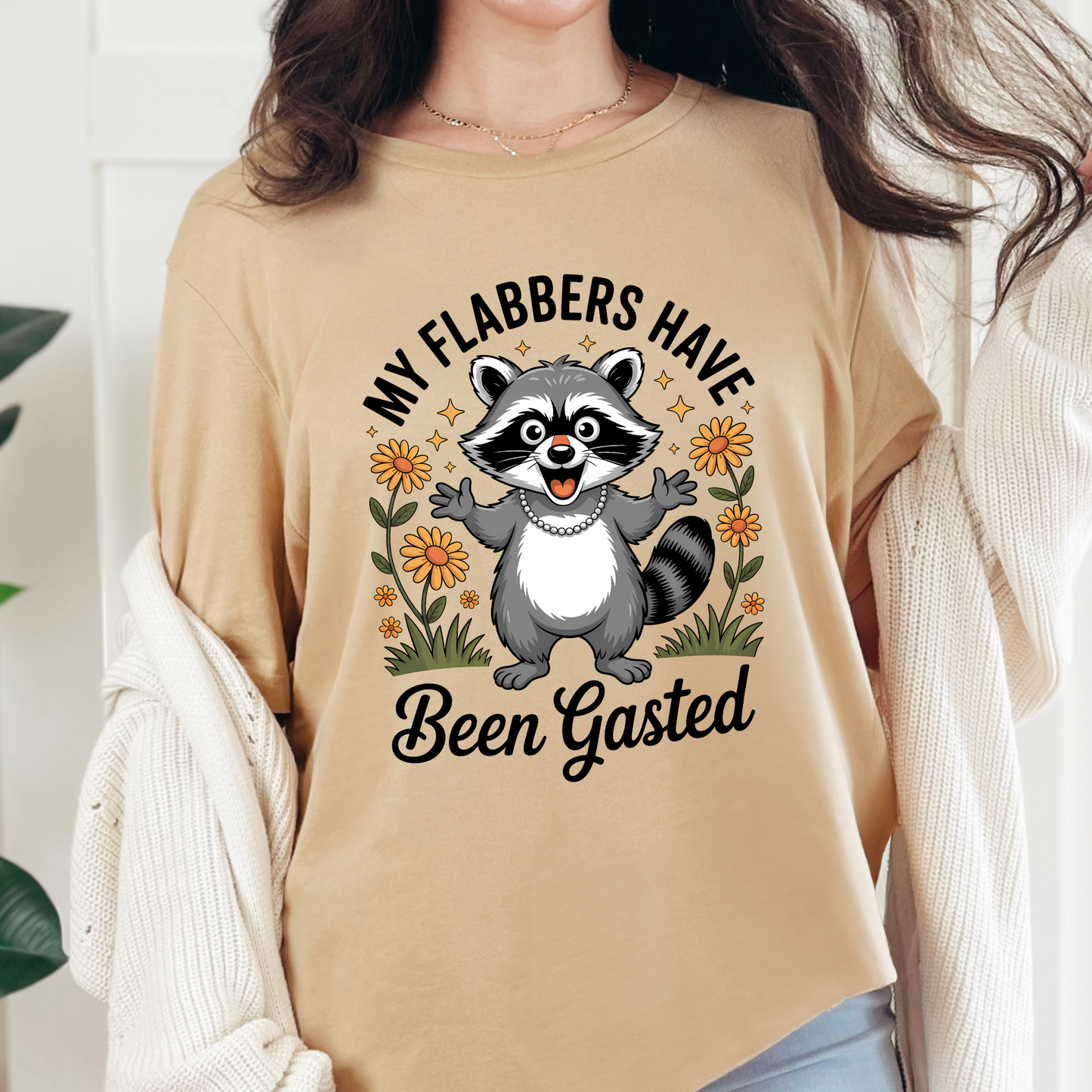 Wholesale Flabbers Have Been Gasted Graphic Tee - Sand Dune Tee
