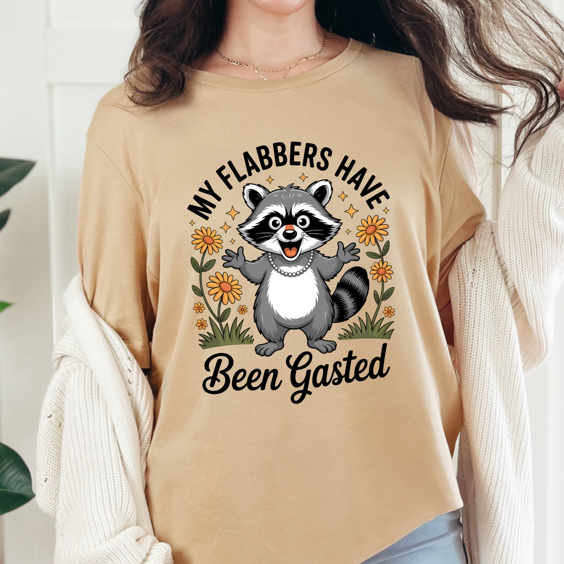 Wholesale Flabbers Have Been Gasted Graphic Tee - Sand Dune Tee