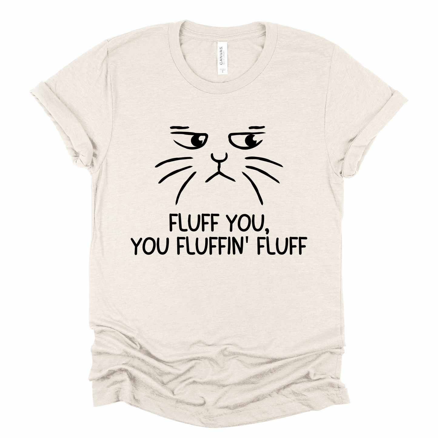 Wholesale Fluff You Graphic Tee - Sand