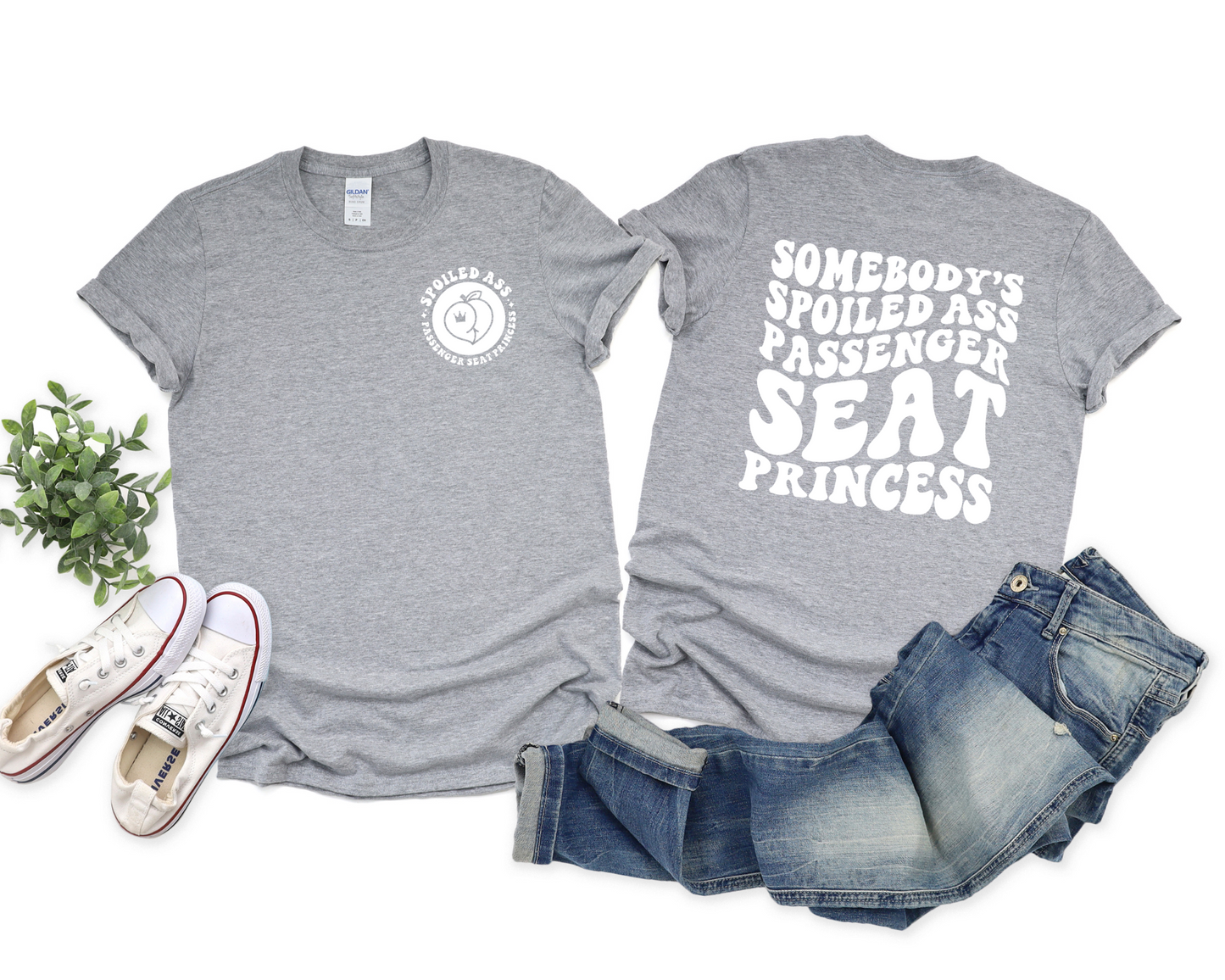 Wholesale Passenger Seat Princess Graphic Tee - Black Tee