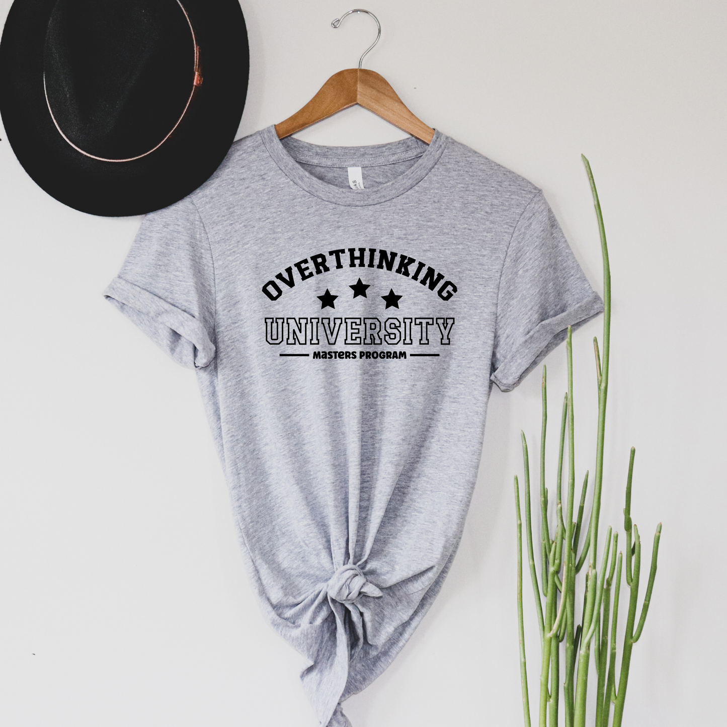 Wholesale Overthinking University - Grey Tee