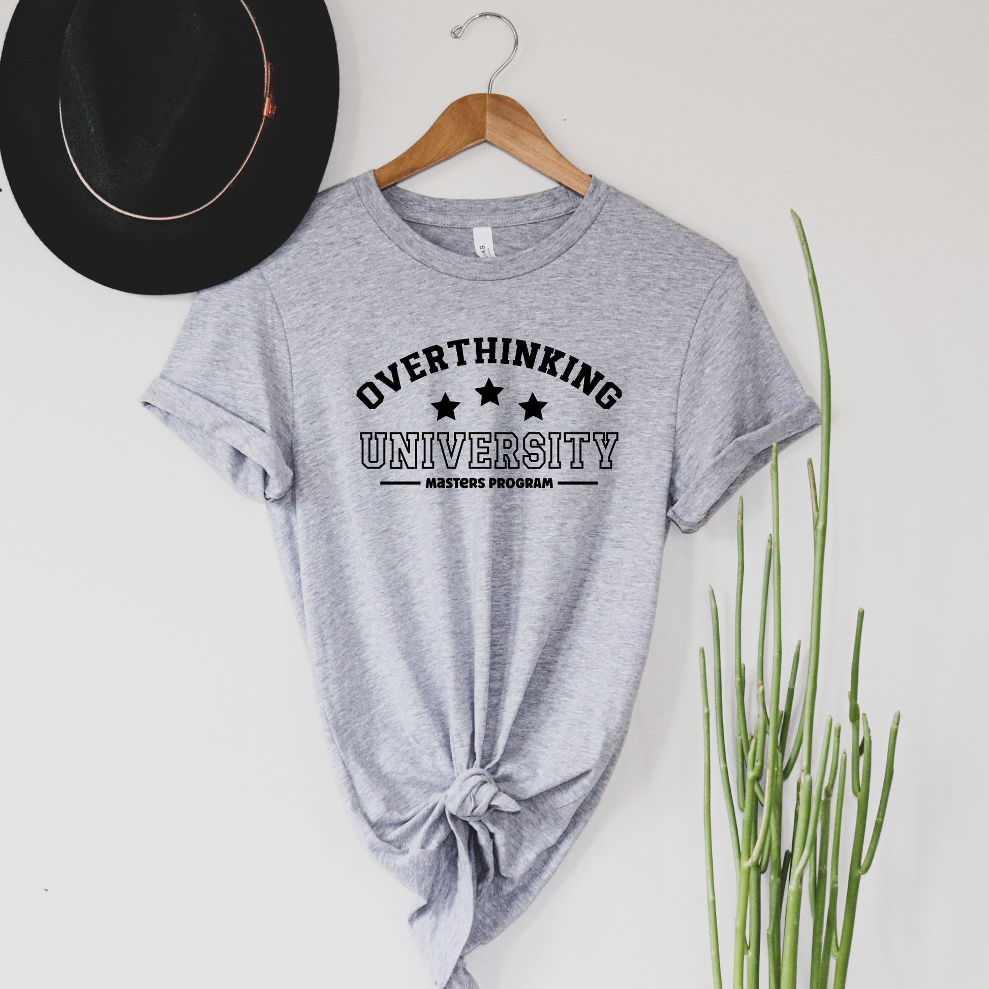 Wholesale Overthinking University - Grey Tee