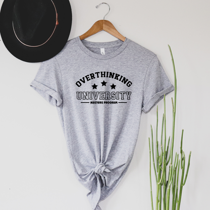 Wholesale Overthinking University - Grey Tee