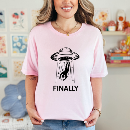 Wholesale Finally Graphic Tee - Ash Tee