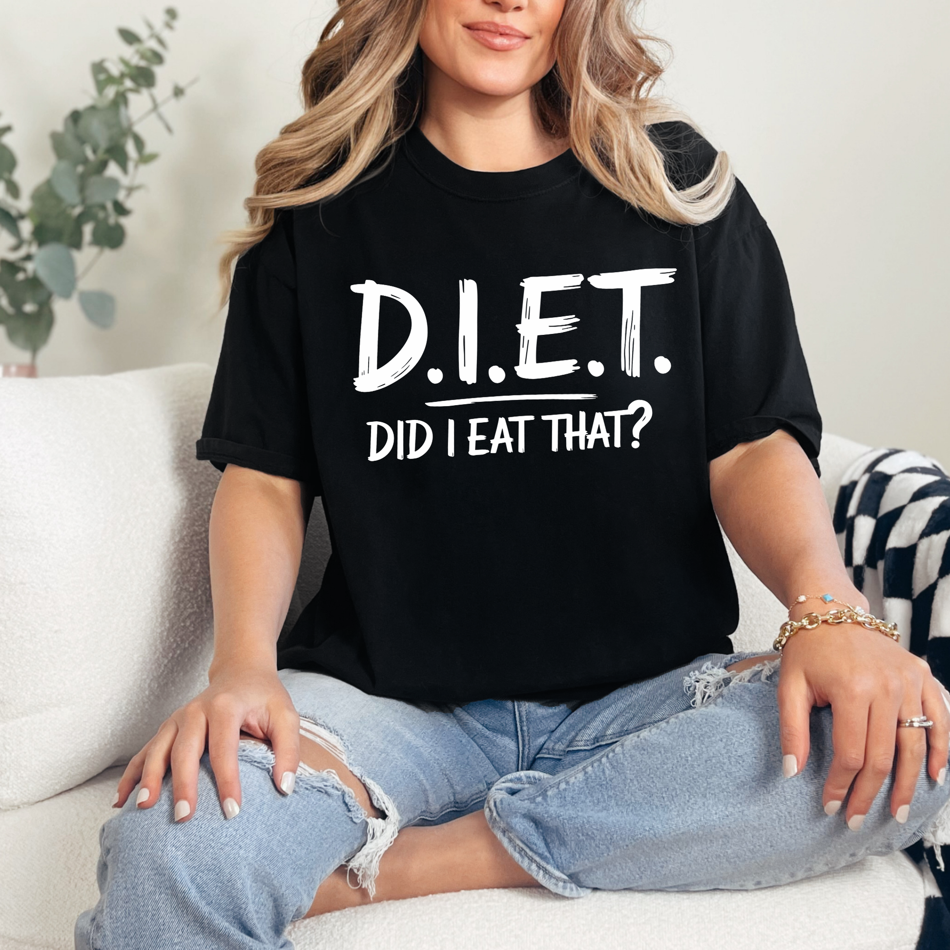 Wholesale D.I.E.T. Graphic Tee - Black Tee