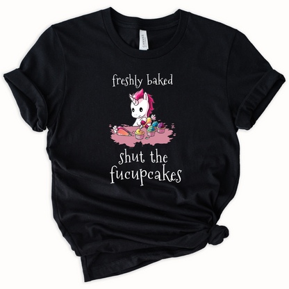 Wholesale Shut the Fucupcakes Graphic Tee - White