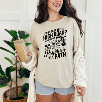 Wholesale Take the High Road Graphic Tee - Natural Tee