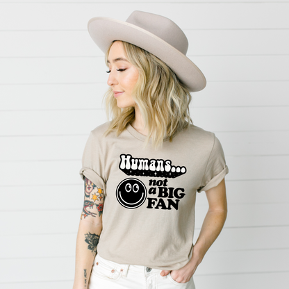 Wholesale Not a big fan Graphic Tee - White Tee