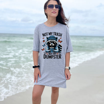 Wholesale Not my trash Graphic Tee - Grey Tee