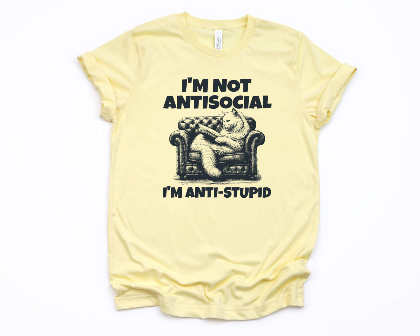 Wholesale Antisocial Graphic Tee - French Vanilla Tee