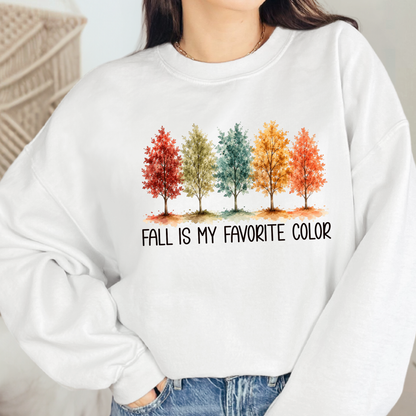 Wholesale Fall is My Favorite Color Graphic Sweatshirt - White