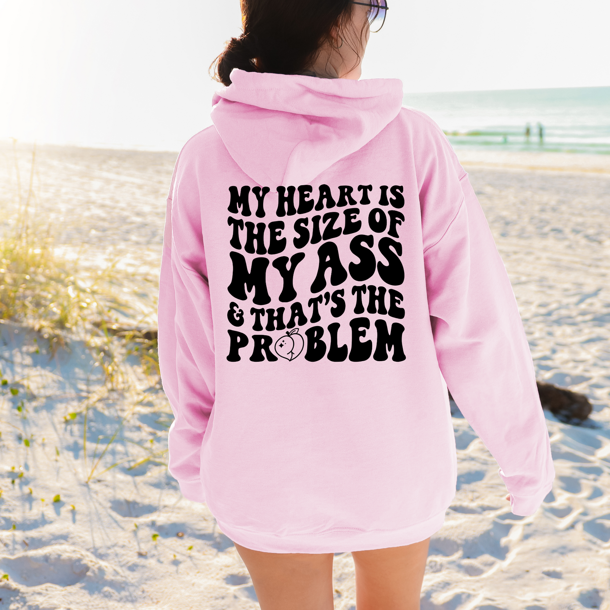 Wholesale Thats the problem - Pink Hoodie