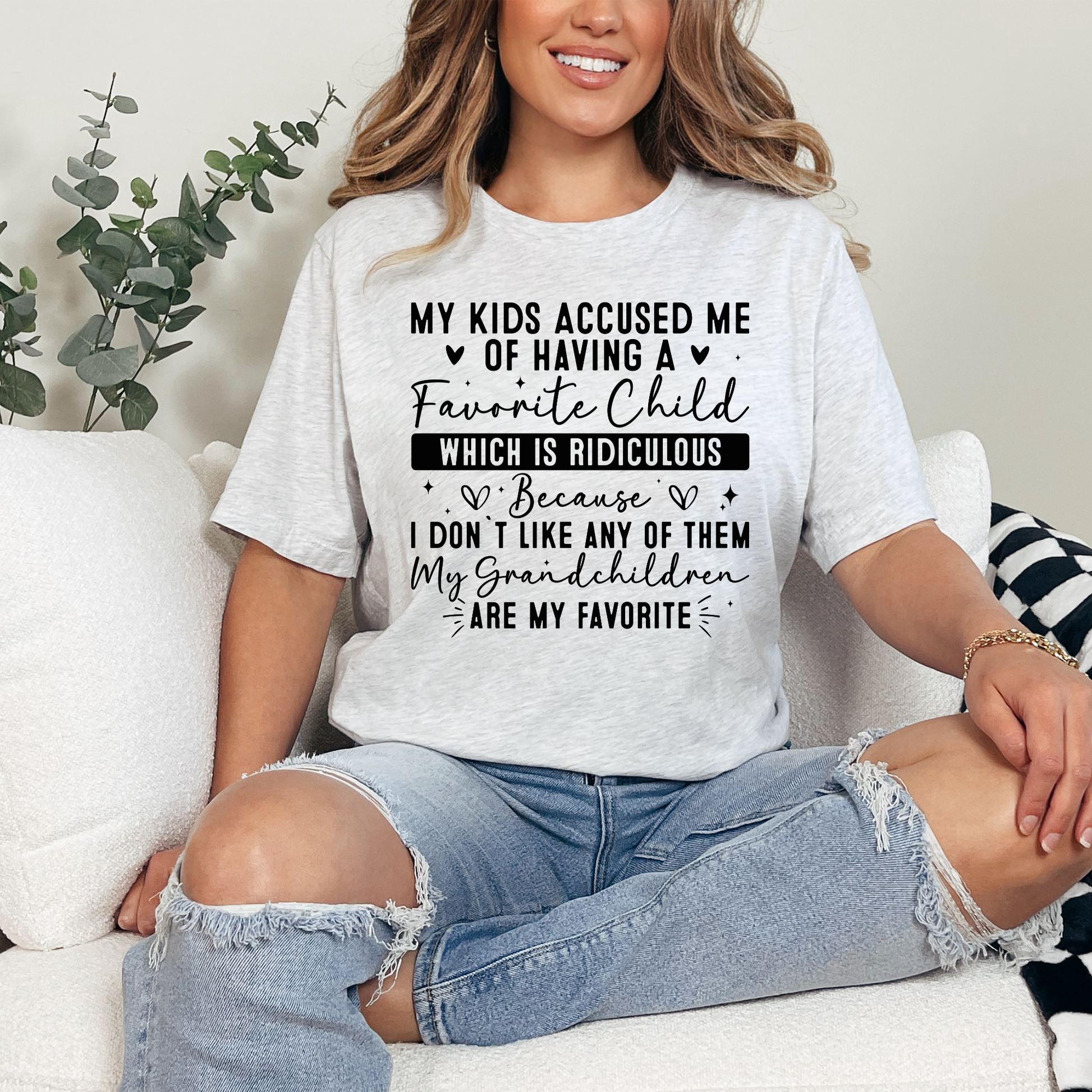 Wholesale Funny Grandma Graphic Tee - Ash Tee