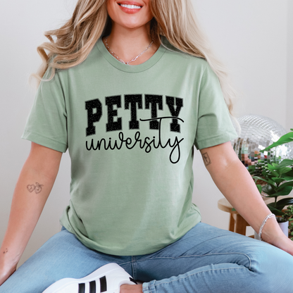 Wholesale Petty University Graphic Tee - Sage Tee