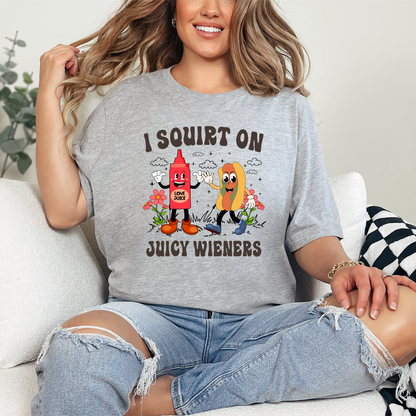 Wholesale Juicy Hot Dogs Graphic Tee - Grey Tee