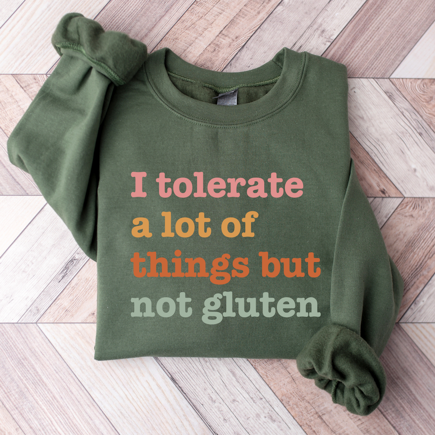 Wholesale I tolerate a lot of things - Heather Charcoal Sweatshirt