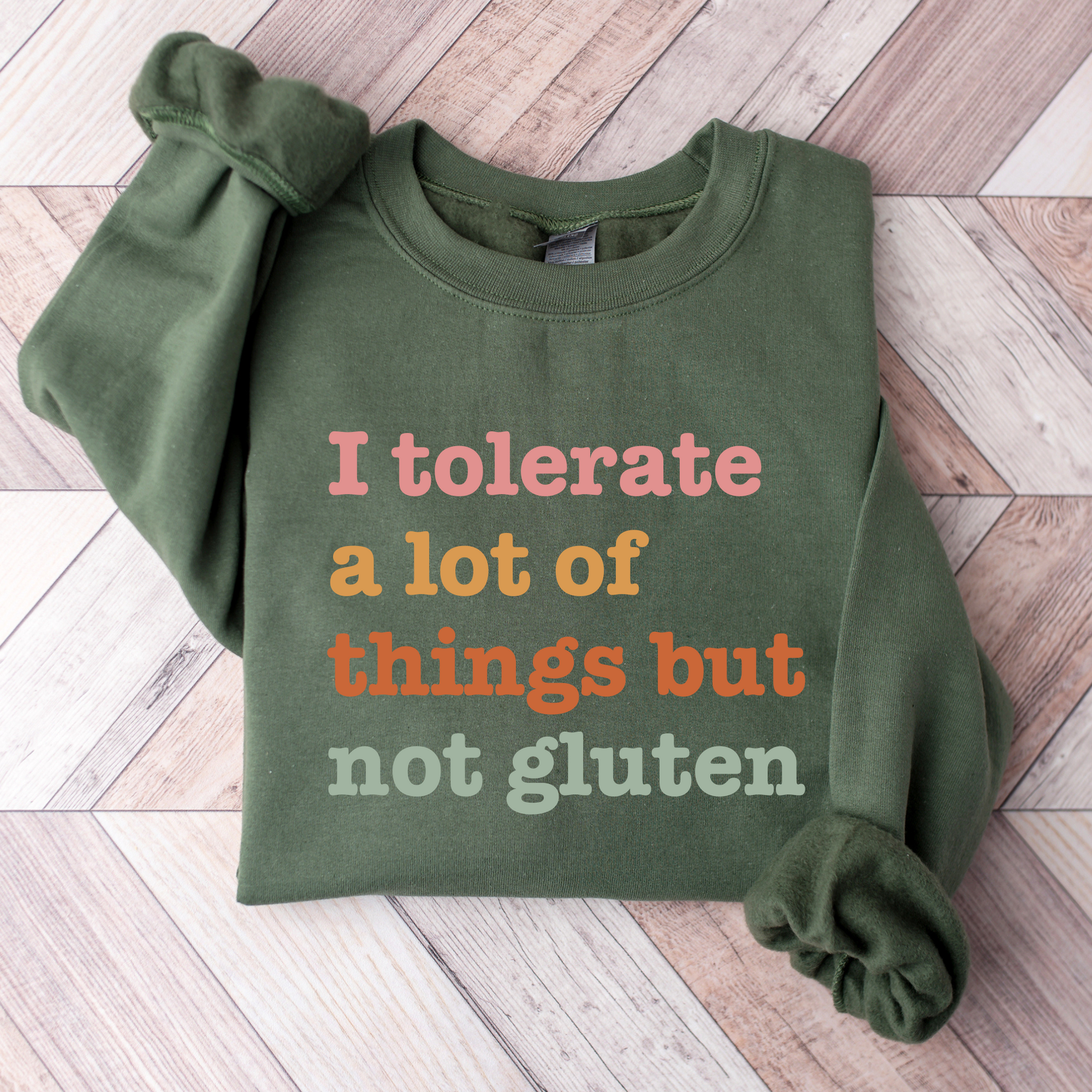 Wholesale I tolerate a lot of things - Heather Charcoal Sweatshirt