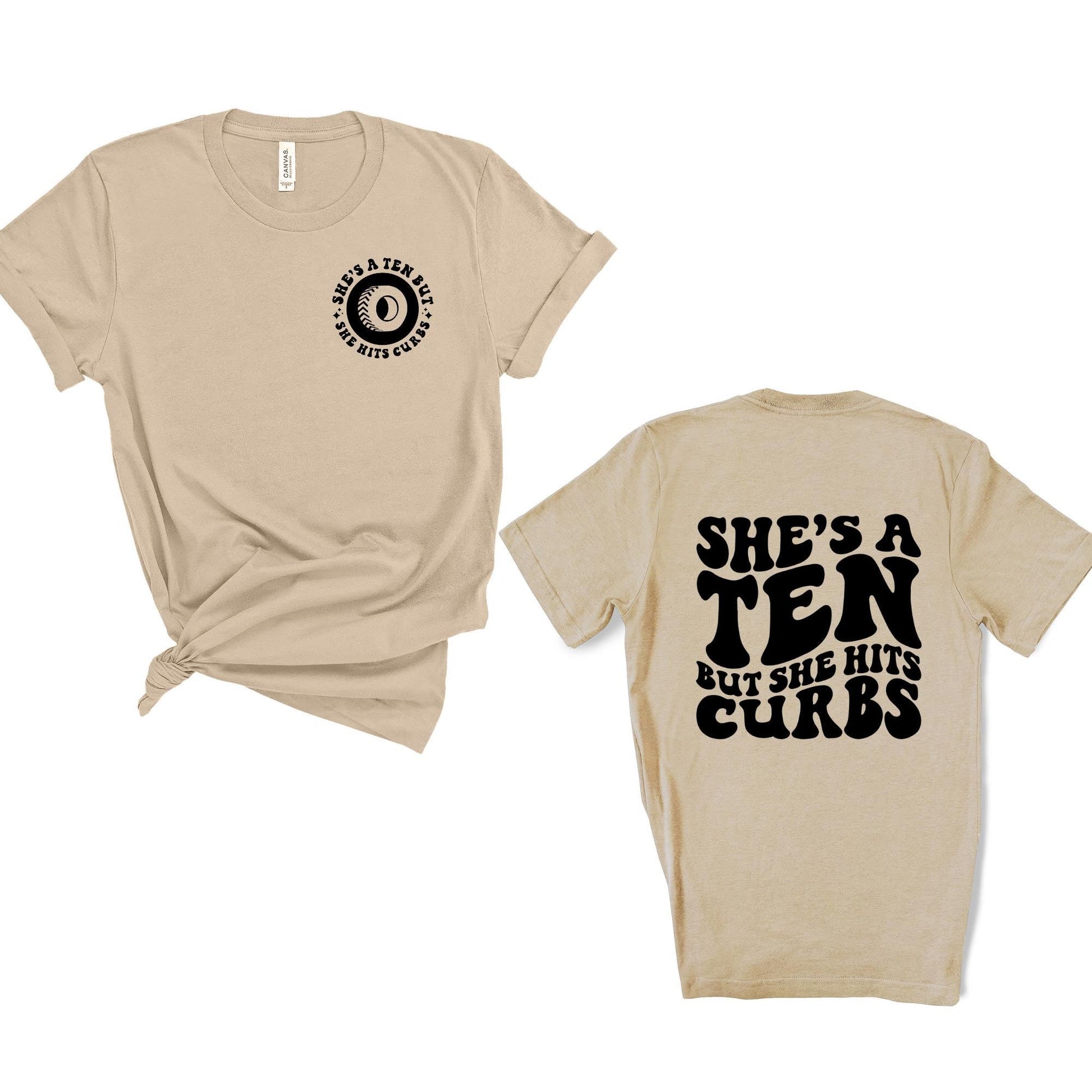 Wholesale But Hits the Curb Graphic Tee - Grey