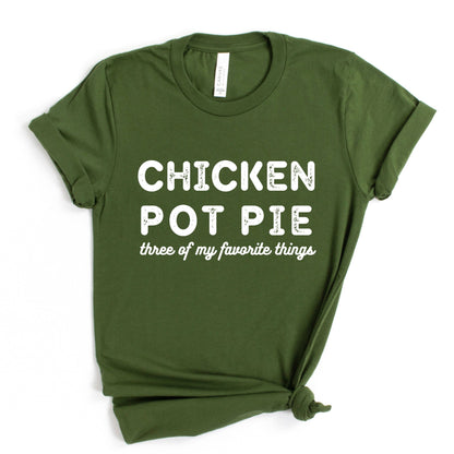 Wholesale Chicken Pot Pie Graphic Tee - Olive