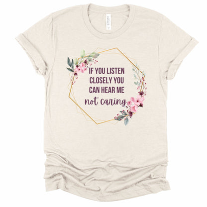 Wholesale Listen Closely Graphic Tee - Sand