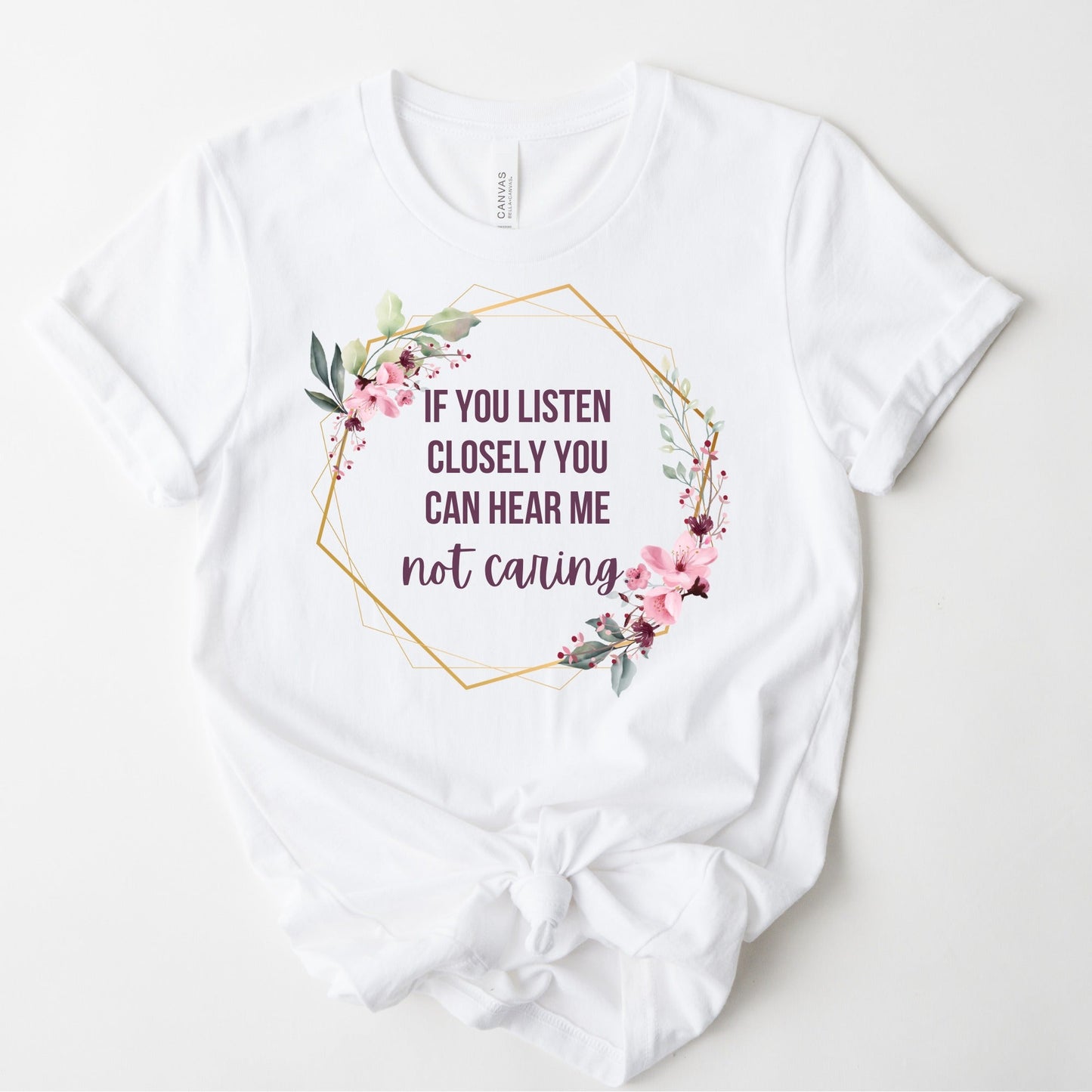 Wholesale Listen Closely Graphic Tee - White