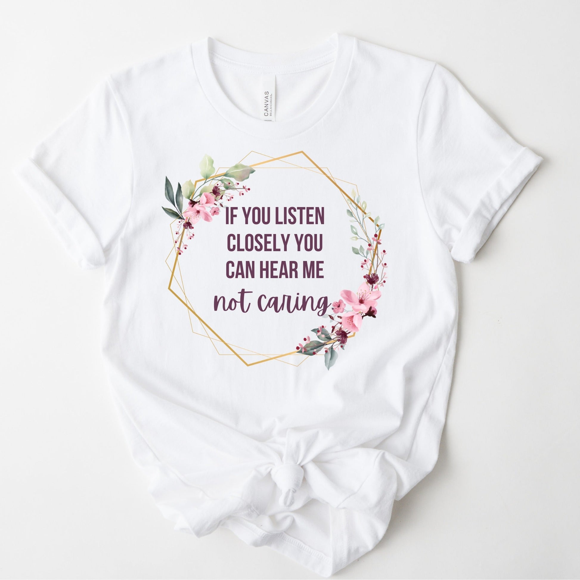Wholesale Listen Closely Graphic Tee - White