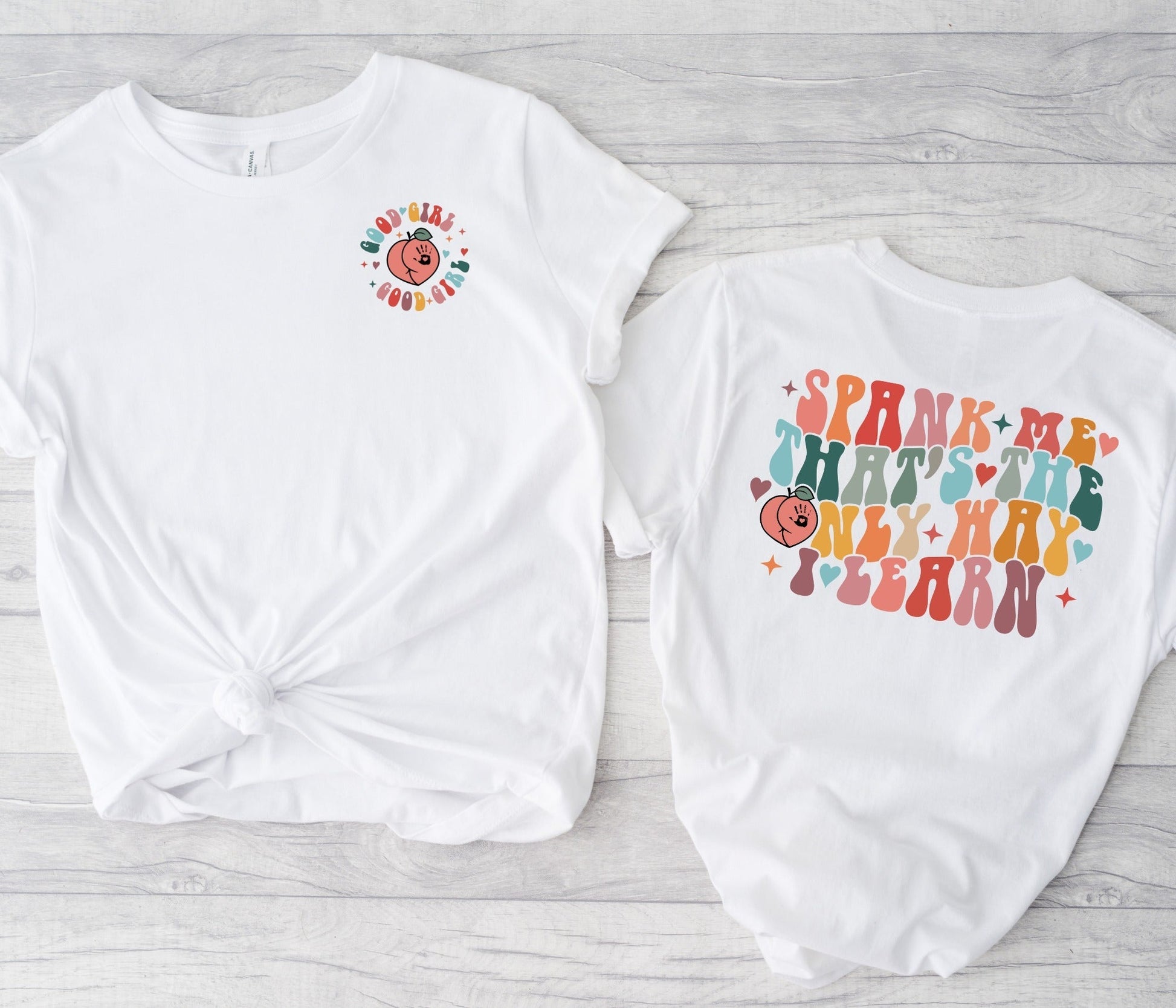 Wholesale Spank Me Graphic Tee - Black