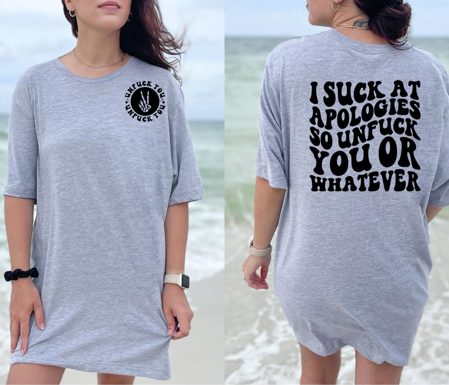 Wholesale I Suck at Apologies Graphic Tee - True Orange