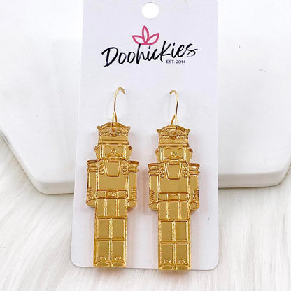 2" Nutcracker Acrylics - Christmas Earrings