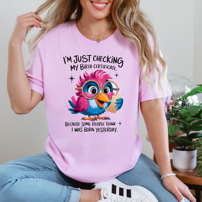 Wholesale Born Yesterday Graphic Tee - Lilac Tee