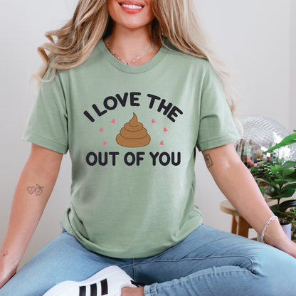 Wholesale Love the Out of You Graphic Tee - Sage Tee