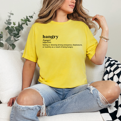 Wholesale Hangry Graphic Tee - Heather Yellow Gold Tee