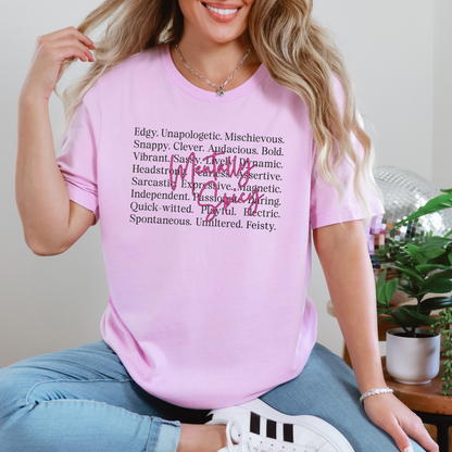 Wholesale Mentally Spicy Words Graphic Tee - Lilac Tee