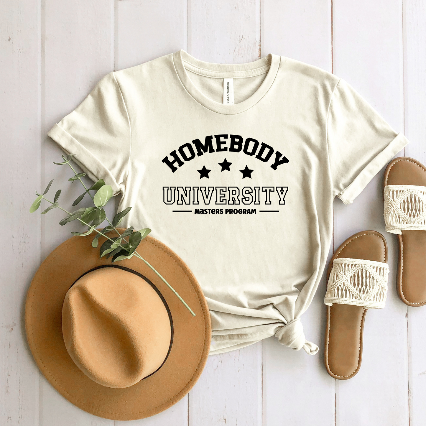 Wholesale Homebody University Graphic Tee - Grey Tee