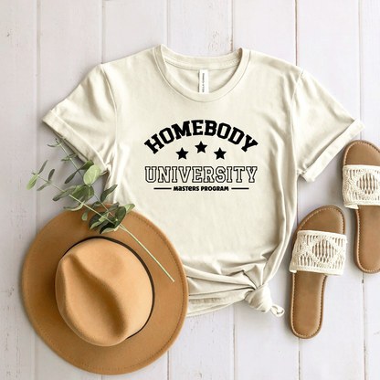 Wholesale Homebody University Graphic Tee - Grey Tee