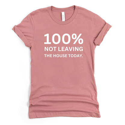 Wholesale 100% not leaving Graphic Tee - Mauve Tee
