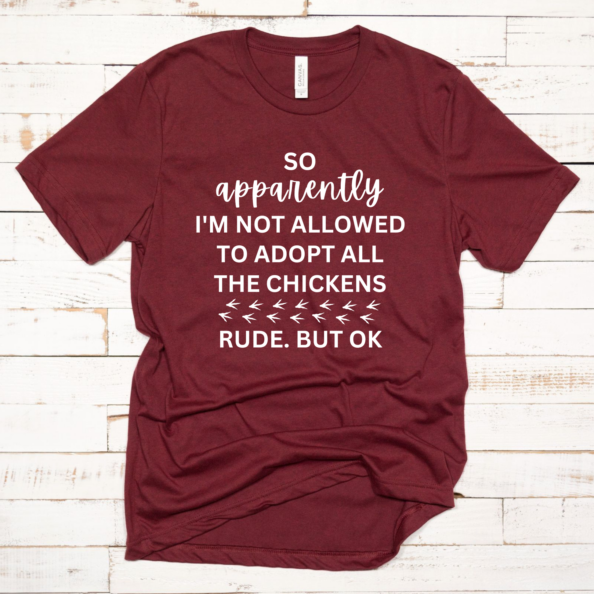 Wholesale All the Chickens Graphic Tee - Heather Charcoal