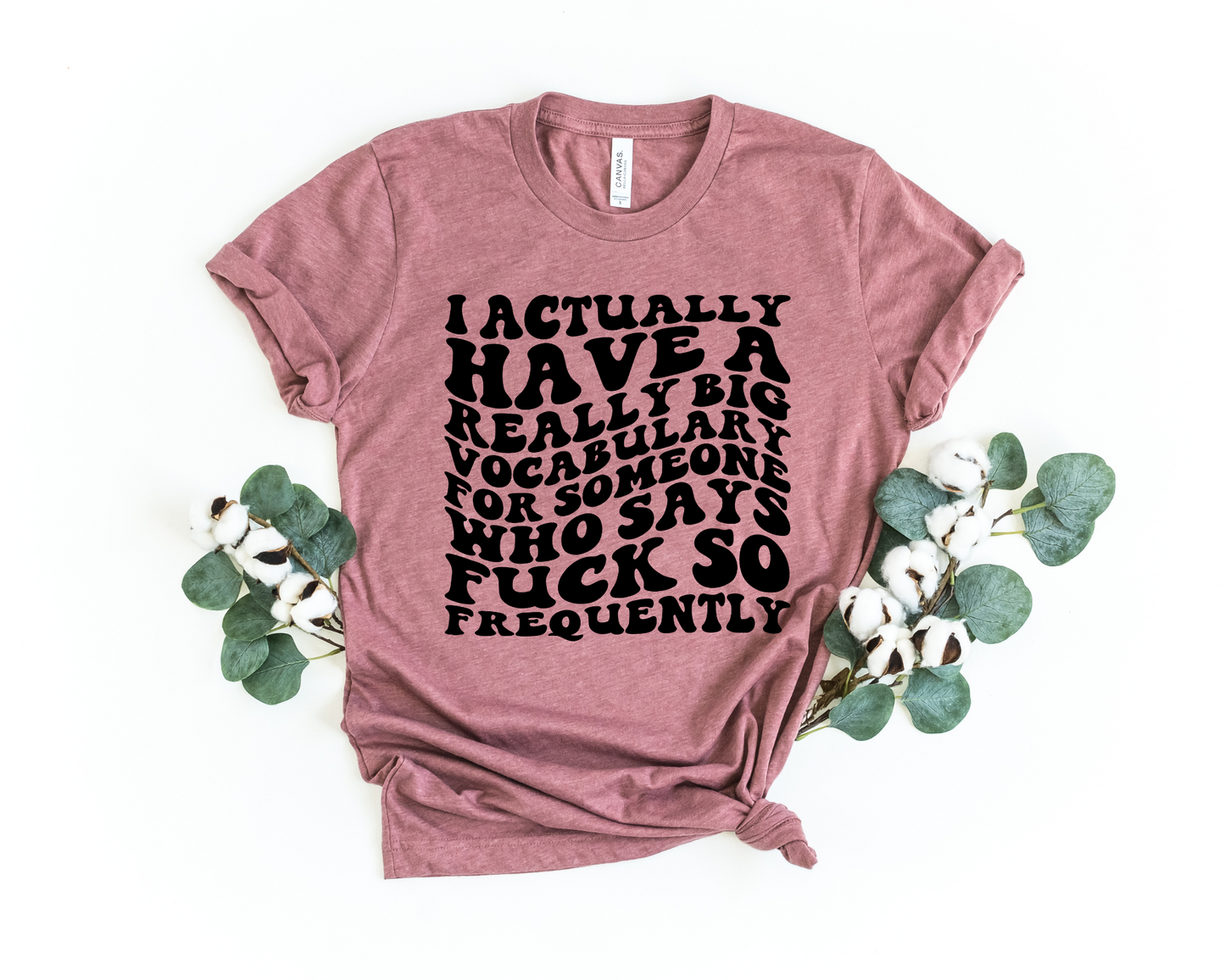 Wholesale Really big vocabulary Graphic Tee - Teal Tee