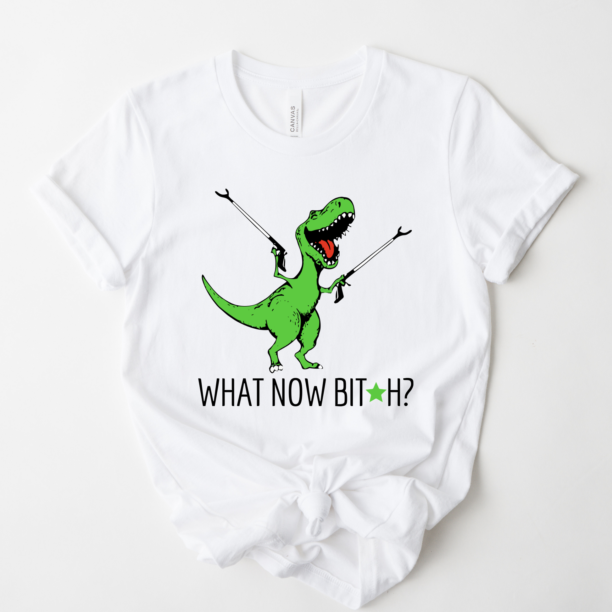 Wholesale What now Bitch Graphic Tee - White Tee