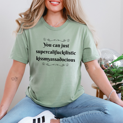 Wholesale You Can Just Super Graphic Tee - Sage Tee