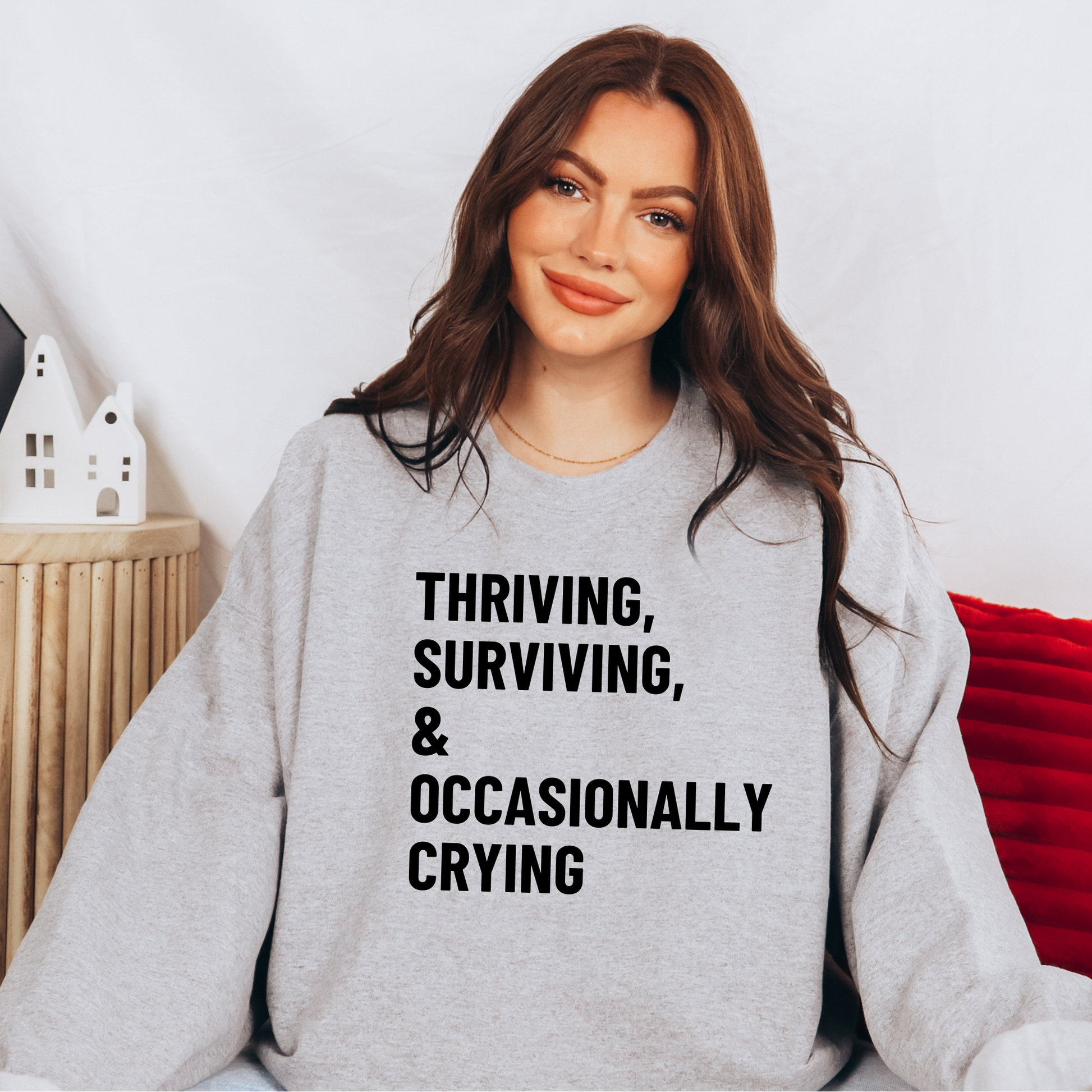 Wholesale Thriving & Surviving - Grey Tee