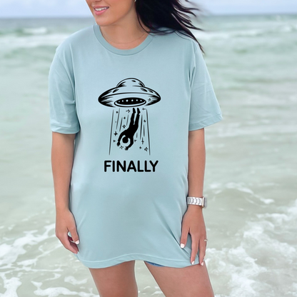Wholesale Finally Graphic Tee - Pink Tee